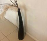 Black floor vase