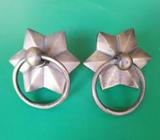 Metal star door pulls