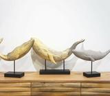 Hand Crafted Wooden Decor Whale