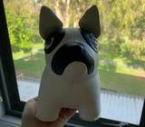Zuny white French bulldog bookend