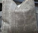 3 x Decorative Beige Neutral Cushions - NEW