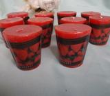 10 RED STRAWBERRY VOTIVE CANDLES NEW