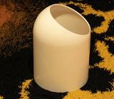 Retro Authentic Caroma White Round Bin Wastepaper Basket Trash