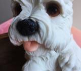 Ceramic Dog with Storage Chest - Brand New