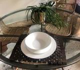 8 wooden placemats