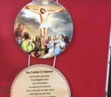 Jesus on the cross NEW 36.5cmH including rope 15cm Diameter