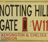 2 of London's street, hanging sings
