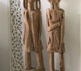 Teak carved tribal statues
