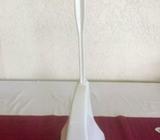 CLEAN White Toilet Brush with Holder - $3