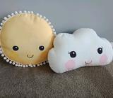 Sun and Cloud Cushions