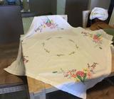 Embroidered tablecloth