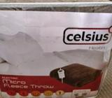 Electric fleece throw blanket