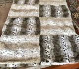 King size faux fur blanket