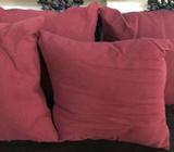 4 Burgundy Cushions