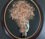 Frame with pressed flowers