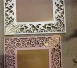 2 x Frame white and pink different measure