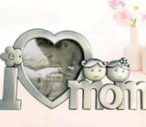 I Love Mom Metal Picture Photo Frame Mother's Day Gift