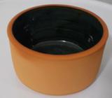 Orange pottery bowl