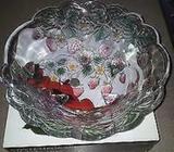 GLASS BOWL HAND PAINTED