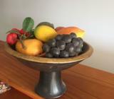 Bowl of plaster fruits