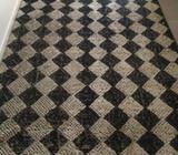 Rug (black and cream check)