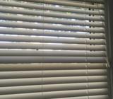 White 50mm slat blinds