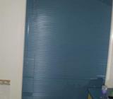 1200 W x2040H Blue aluminium venitian blind 25 mm slate