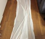 2 x long cotton curtains