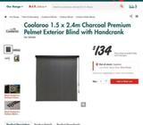 Coolaroo Charcoal Exterior Blind 1.5m x 2.4m