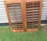 Cedar internal shutters