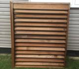 Cedar external shutters