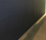 2 x HUGE ROLLER BLINDS - BLACK VEROSOL asking $40 total for both