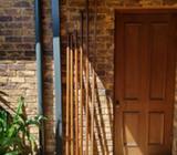 Wooden curtin sets x 5 Include's rods, rings and ends