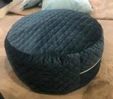Adairs navy blue velvet floor cushion