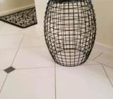Black wire stool from H & G