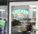 LED sign CHICKEN 55cm x 35cm flashing LED sign