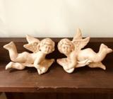 2 x ceramic angels