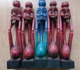 TRIBAL STATUES - 50cm Tall - HANDCRAFTED WOODEN