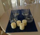 Candle Holders Glass x 4