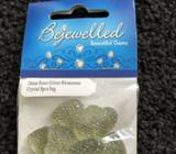 Heart glitter rhinestone crystal x8