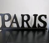 Black Wooden Words PARIS