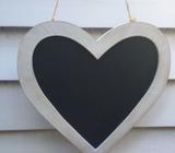 Love heart blackboard
