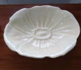 Lancaster Sandland 1930's Art Deco Embossed Ceramic Leaf