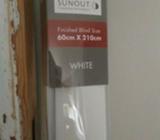 60cm x 210 cm Holland blind white