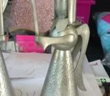 Pewter Angel Candelabras