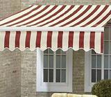 Red/Brown/Cream Striped Awnings 3x Various Sizes