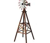 Garden Large Decorative Ornamental Timber Wooden Windmill 214cm x 98cm