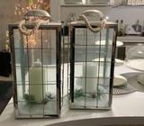 Set of 2 candle lanterns