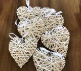 Wedding/engagement wooden heart decorations