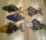 Rainbow Fish - Made From Recycled Metals
